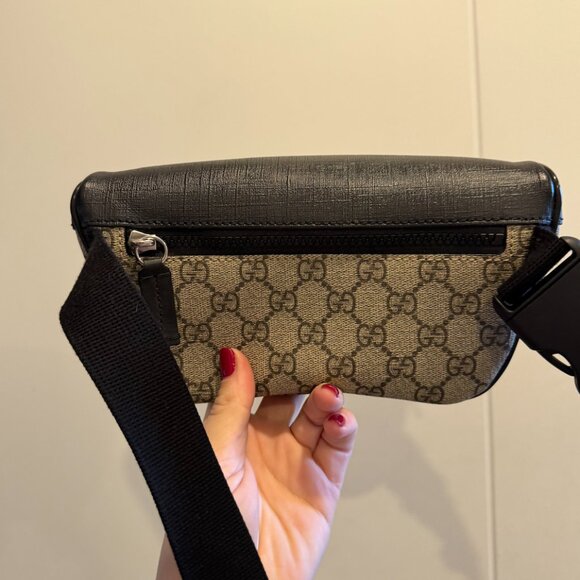 Gucci Black GG Supreme Canvas Eden Belt Bag - Picture 4 of 11